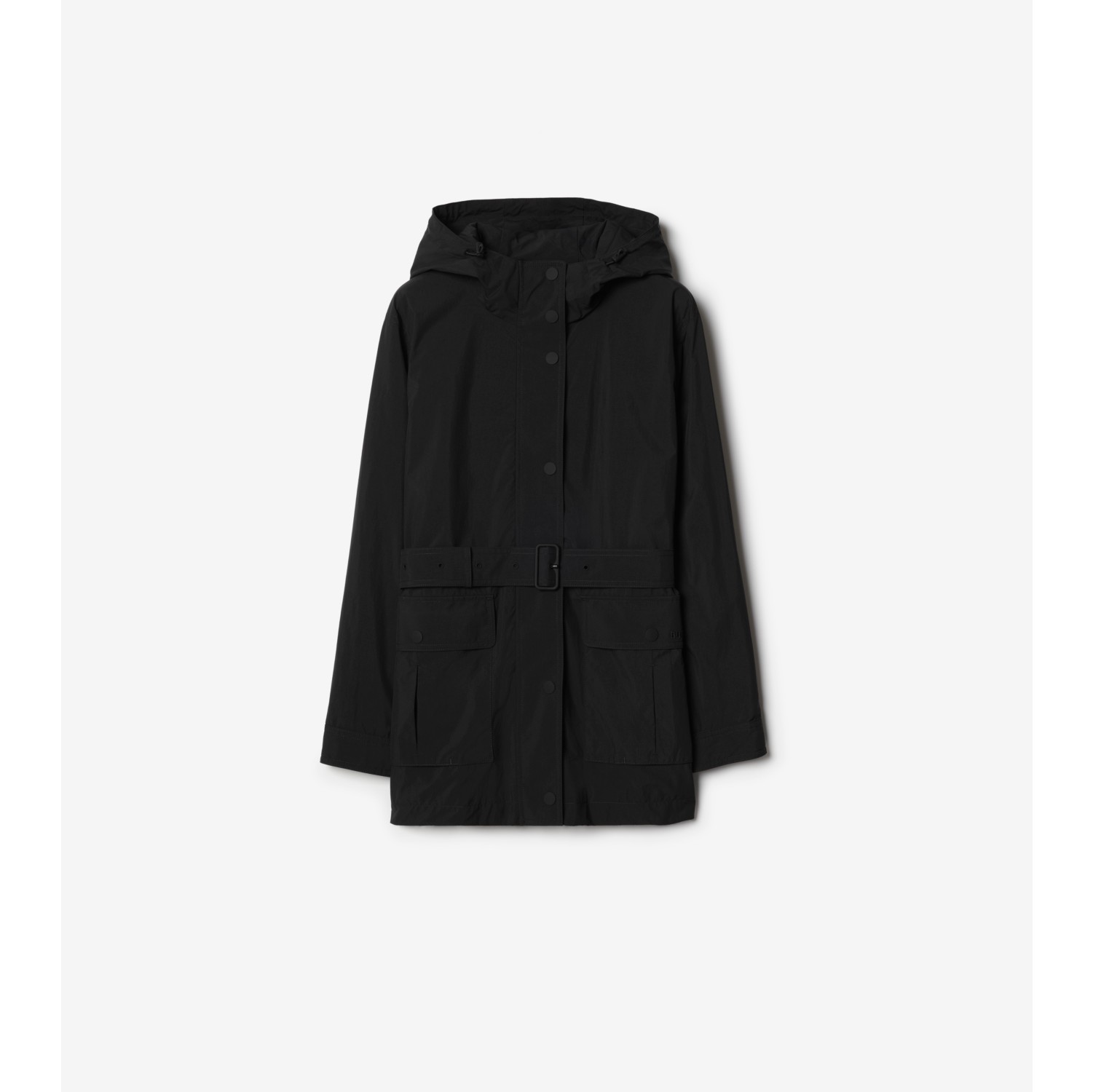 Nylon Hooded Jacket in Black - Women | Burberry® Official