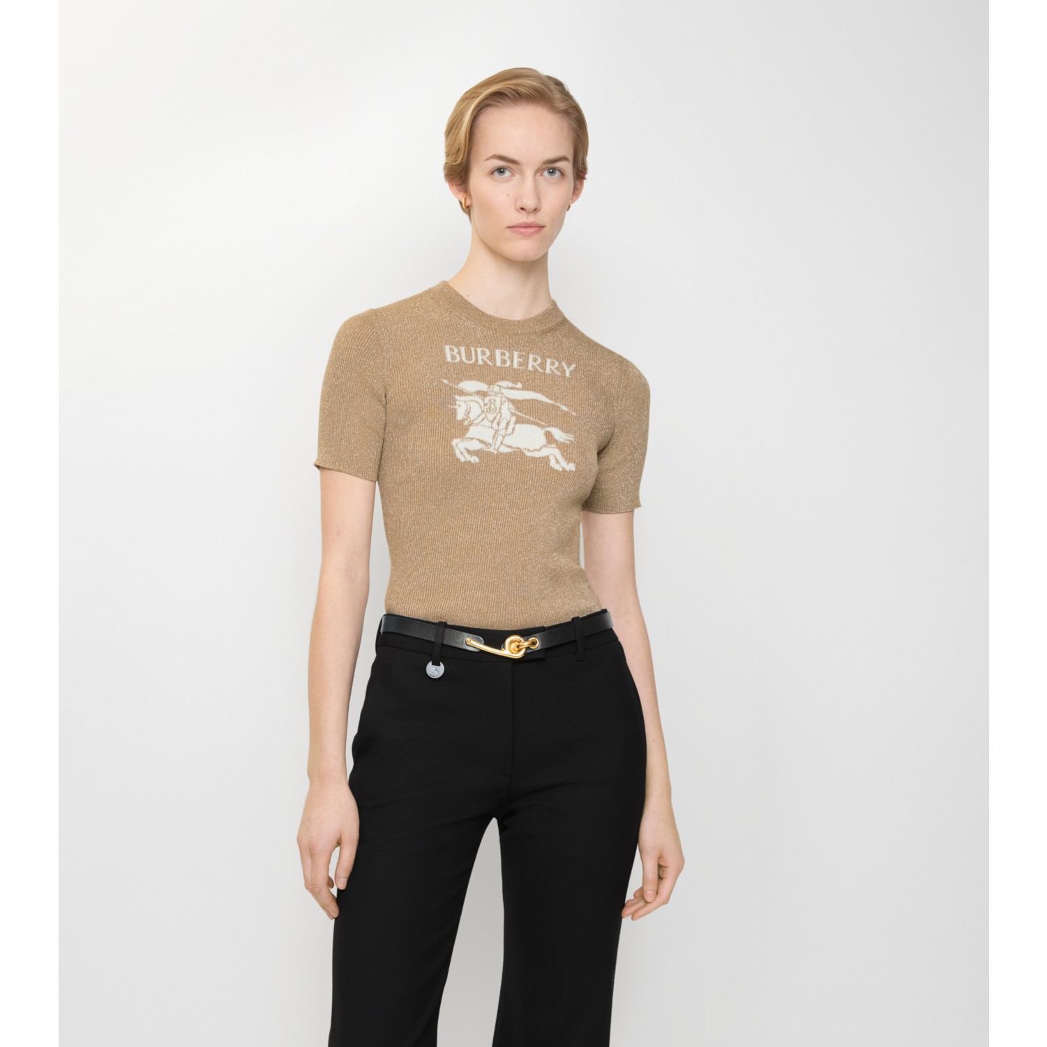 EKD Metallic Wool Blend Top