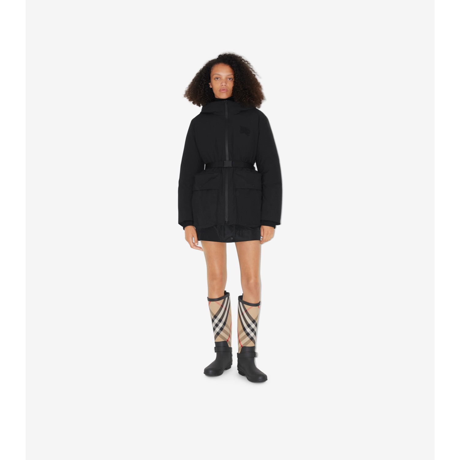 Burberry hooded puffer online coat