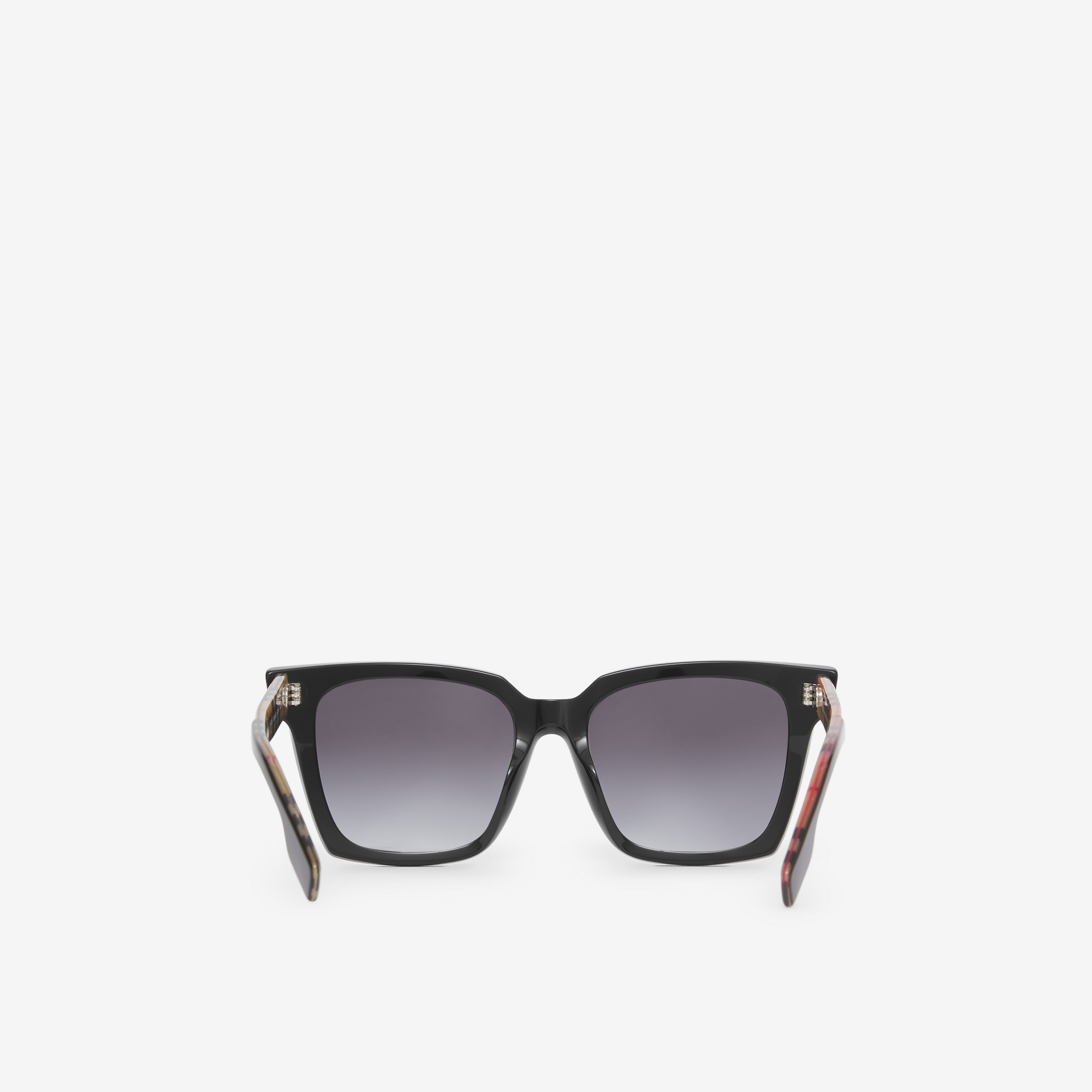 Square Frame Sunglasses in Black - Women | Burberry® Official - 3