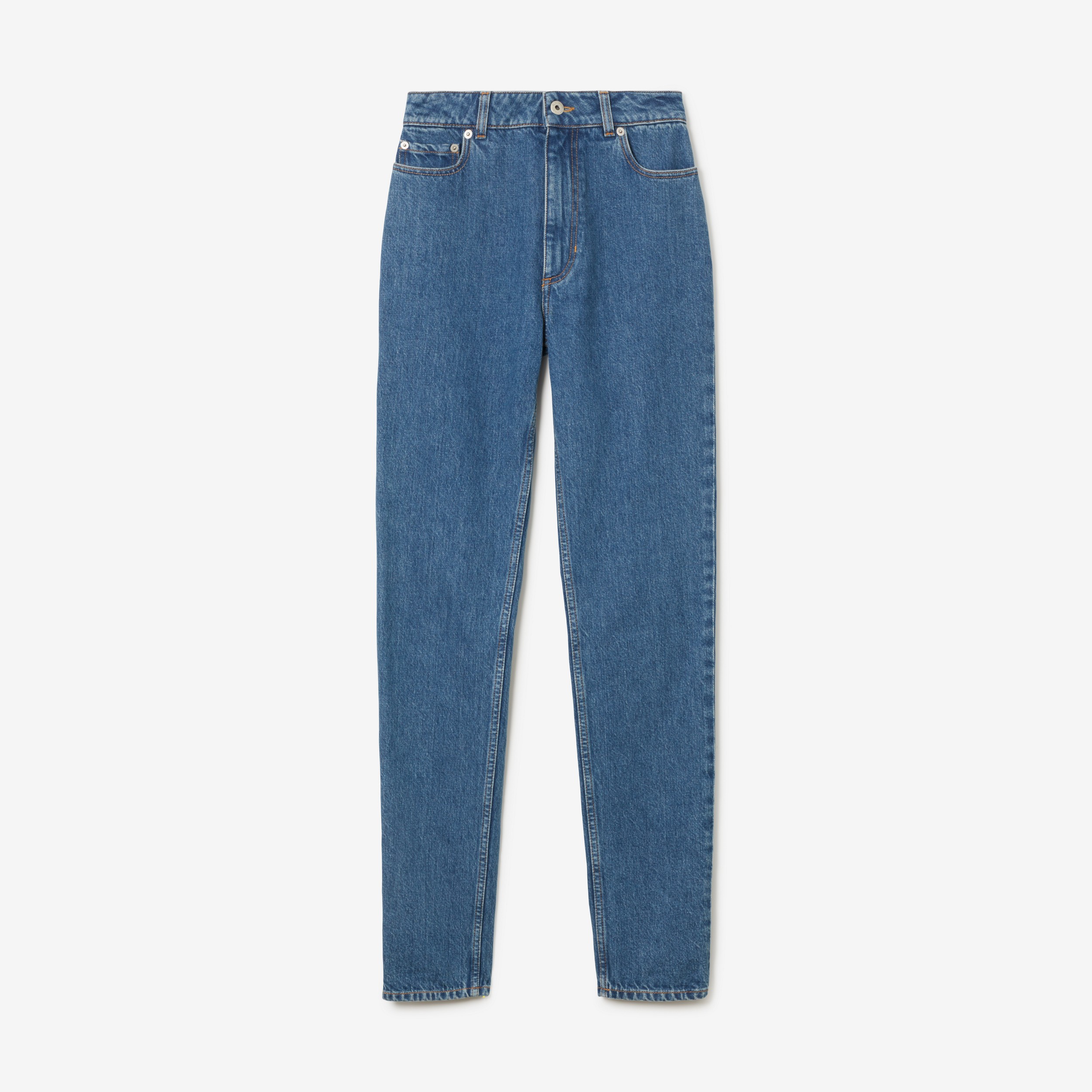 Calças jeans com corte slim (Azul Clássico) - Mulheres | Burberry® oficial - 1