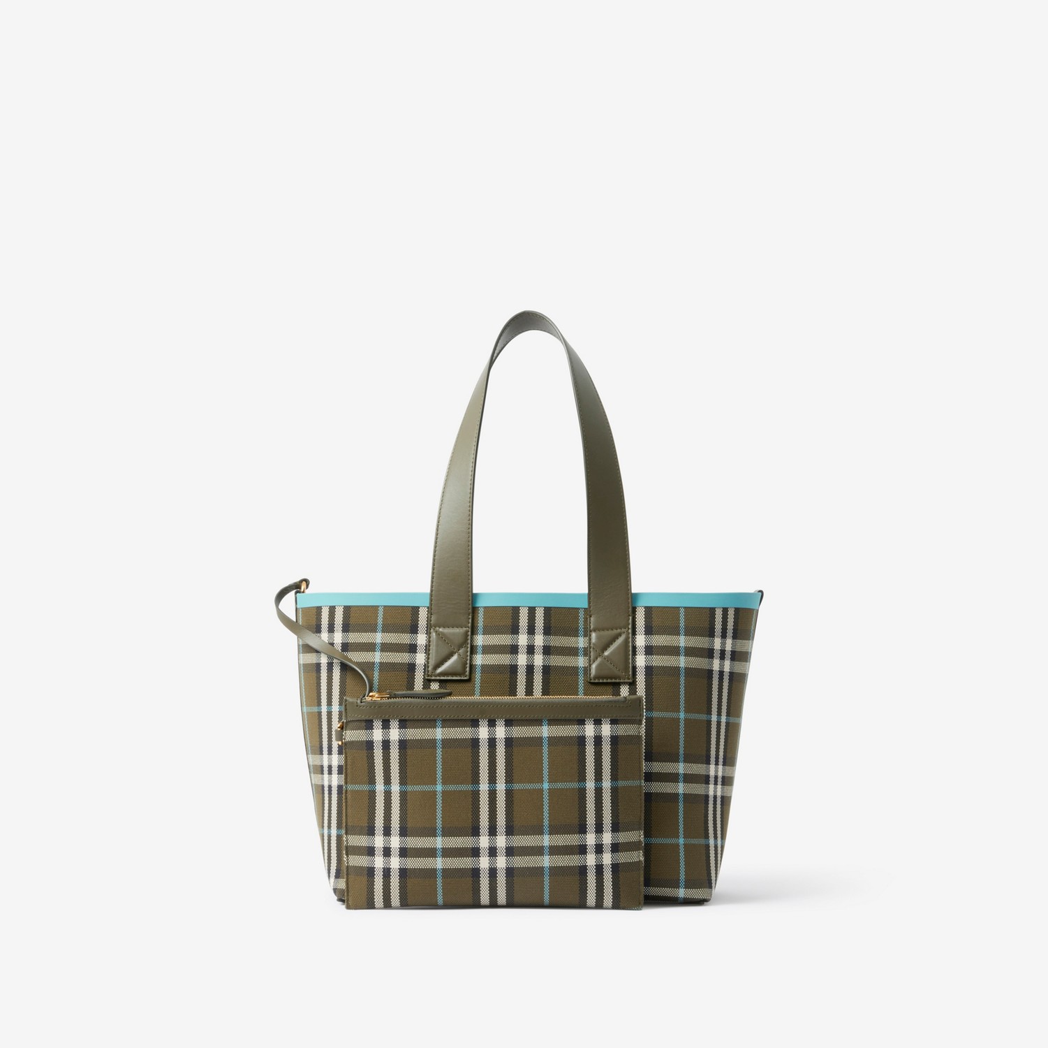 Small London Tote Bag in Olive Green - Women | Burberry® Official