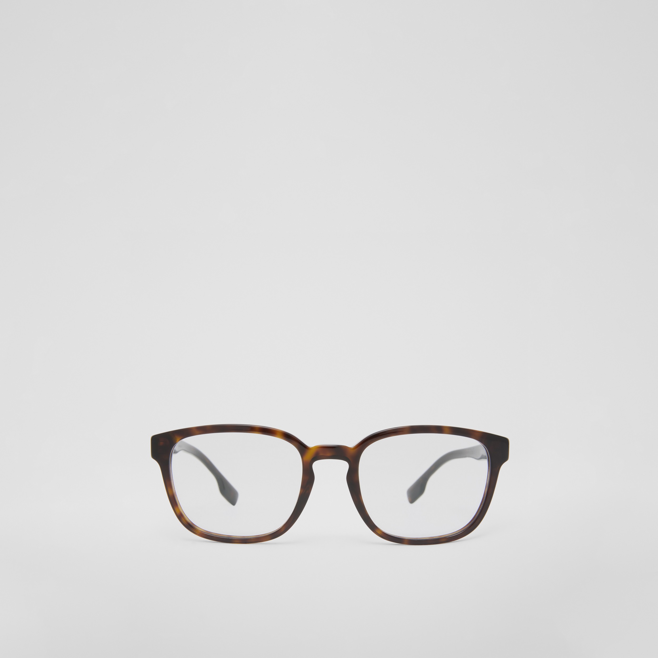 Eckige Korrekturbrille aus Bio-Acetat mit Burberry-Logo (Schildpattfarben) - Herren | Burberry® - 1