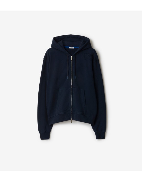 Hoodie zippé en coton