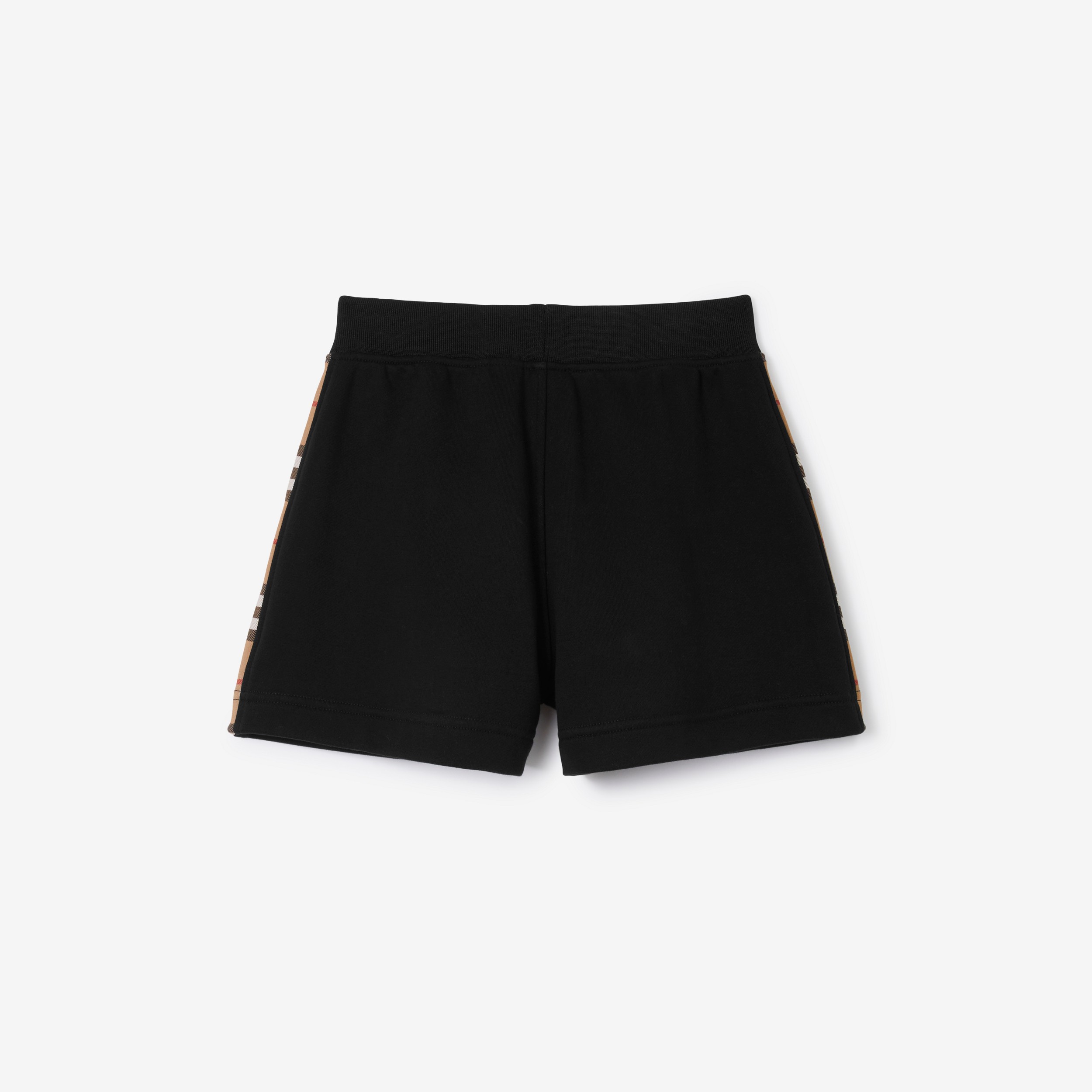 格纹裁片棉质短裤 (黑色) | Burberry® 博柏利官网 - 2