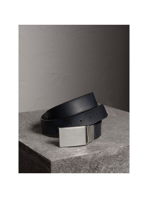 mens burberry checked belt