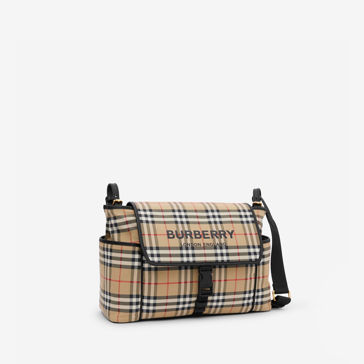 Vintage Check Nylon Baby Changing Bag in Archive Beige - Children | Burberry® Official