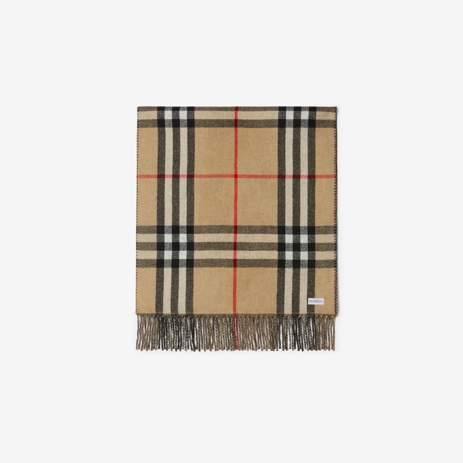 EKD Cashmere Reversible Scarf in Archive Beige | Burberry® Official