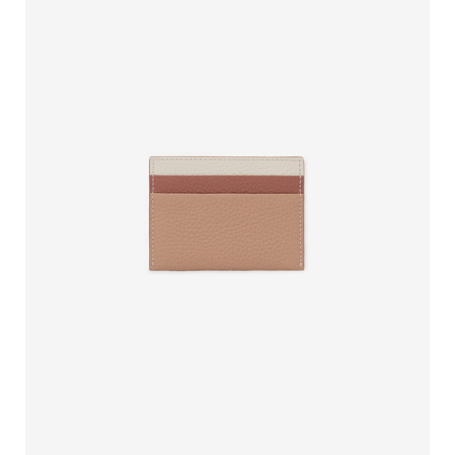 Tri-tone Grainy Leather TB Card Case