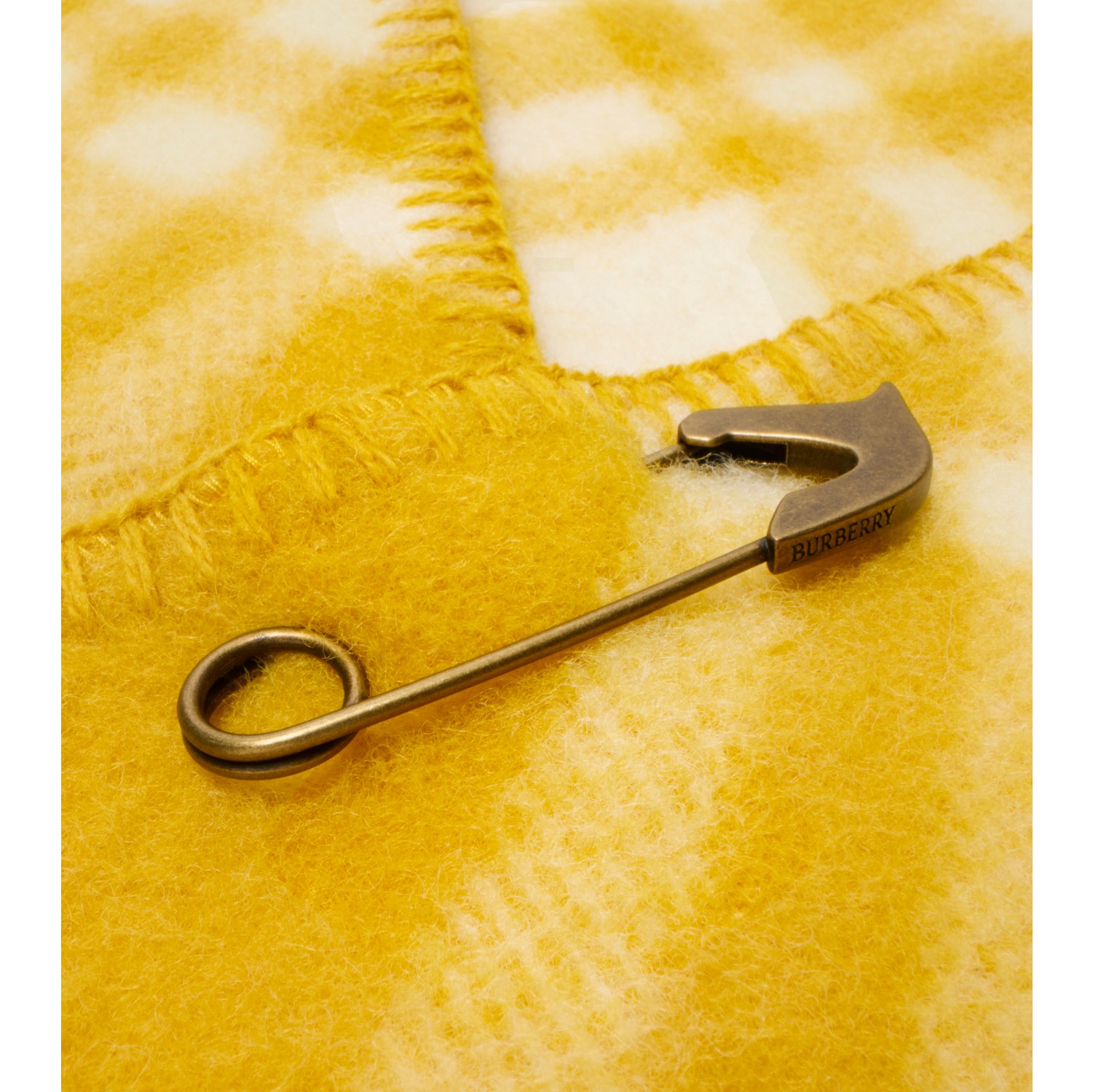 Check Wool Hooded Scarf