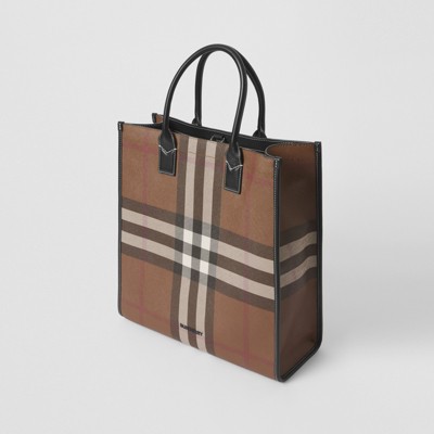 burberry check tote