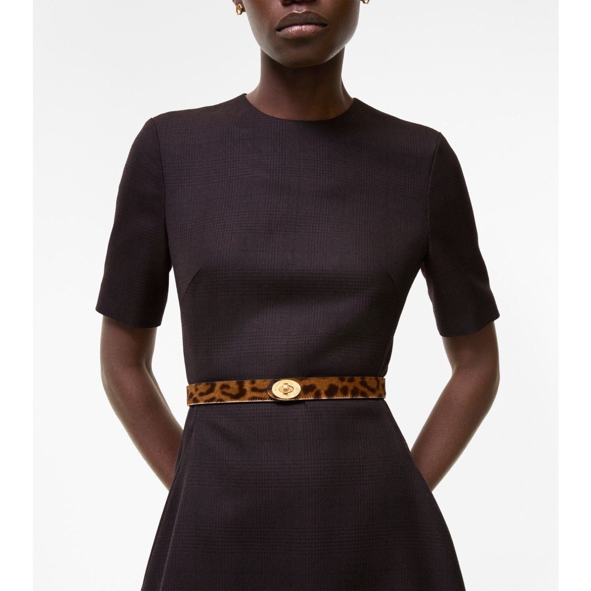  Check Leopard Print Cotswolds Belt