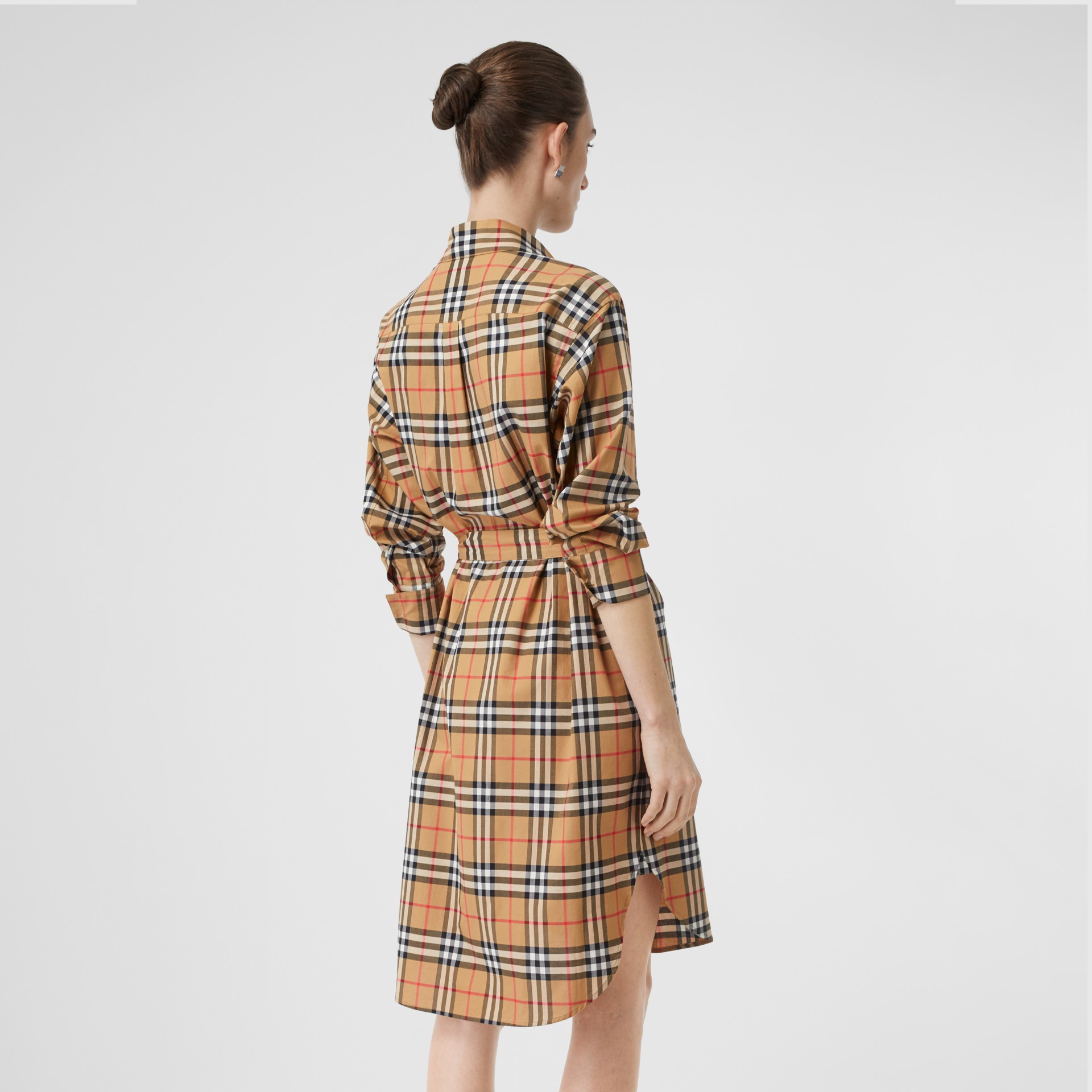 burberry vintage check shirt dress