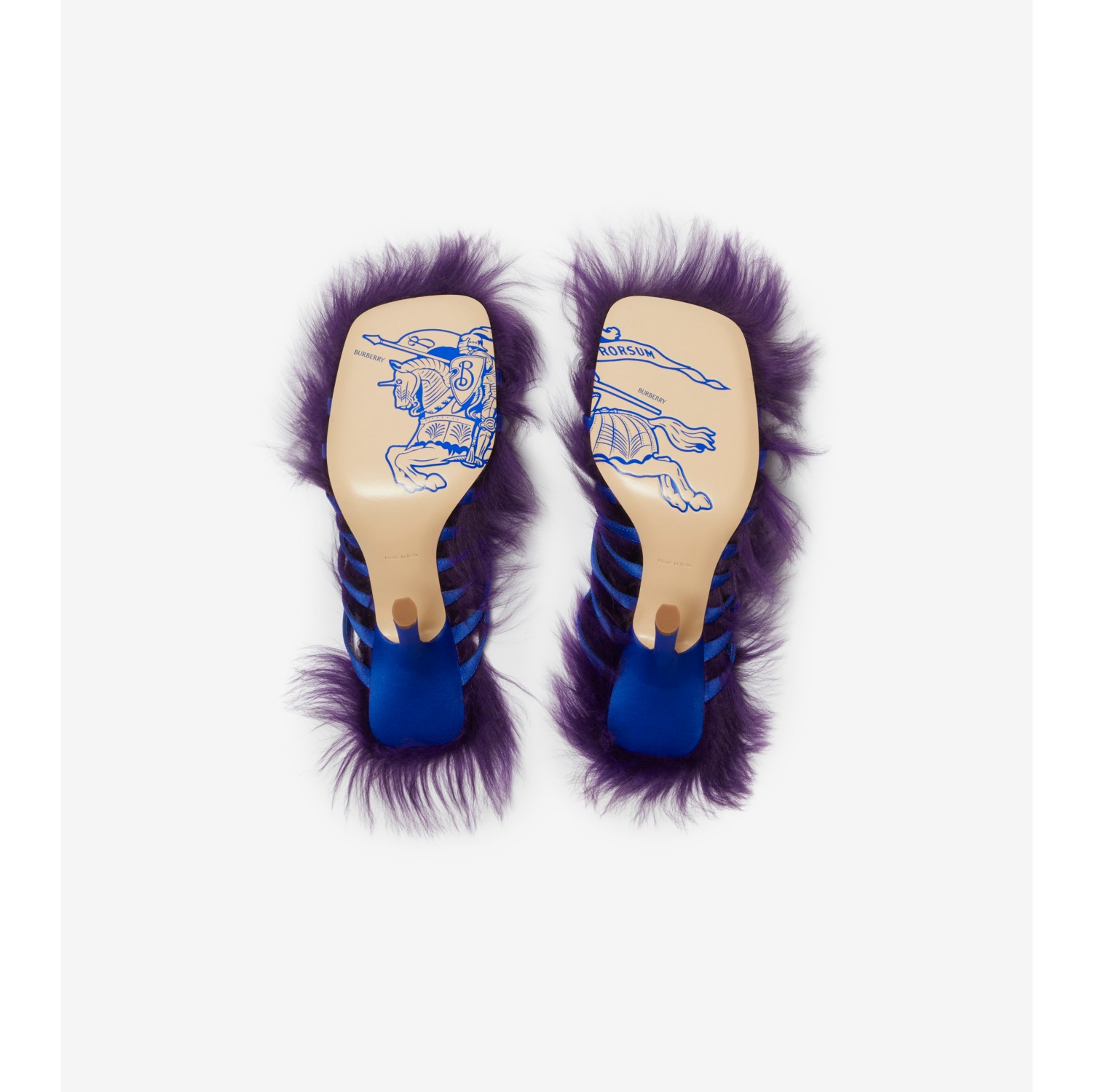Satin-Sandaletten „Step Fuzz“ (Knight/ribbon) - Damen | Burberry®