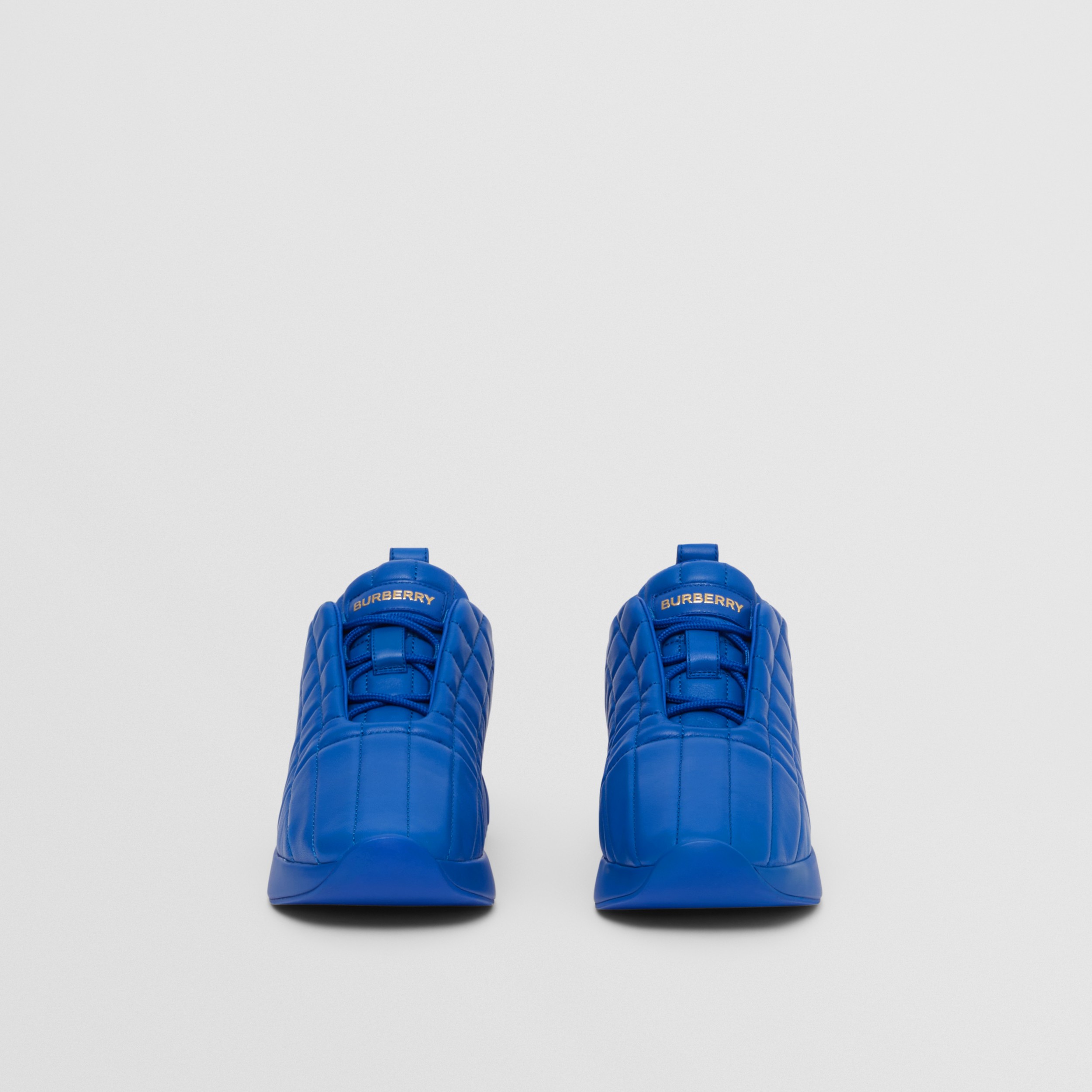 Quilted Leather Classic Sneakers in Deep Marine Blue - Women | Burberry® Official - 4
