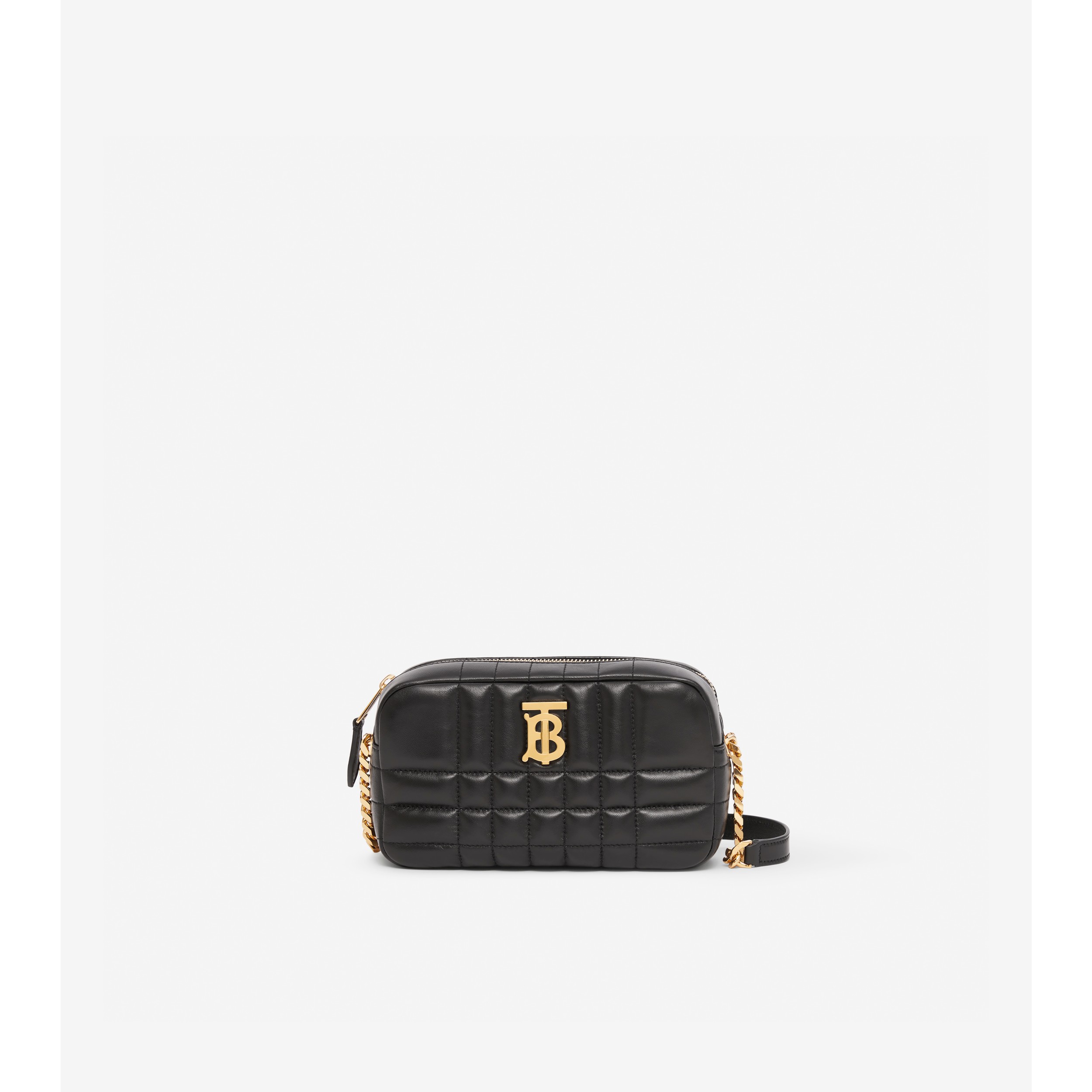 Shop Burberry Mini Lola TB Quilted Leather Shoulder Bag