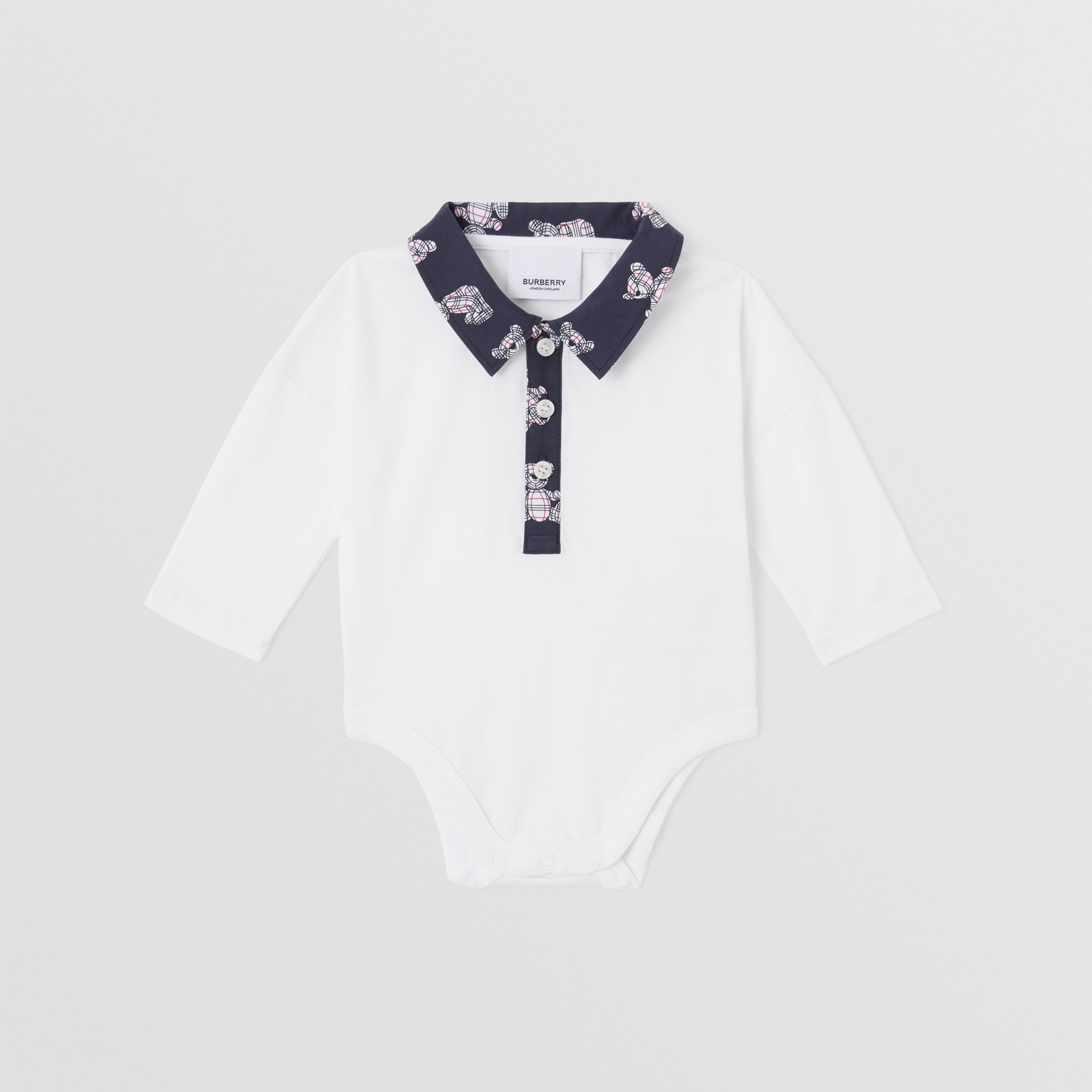 Thomas Bear Cotton Three-piece Baby Gift Set in Midnight - Children | Burberry® Official - 4