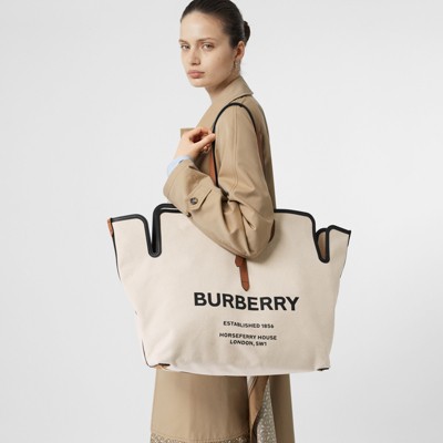 burberry canvas tote bags
