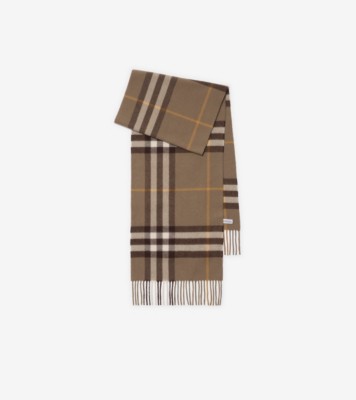 バーバリー ワイド チェック カシミアスカーフ (アーカイブベージュ) チェック カシミアスカーフ (アーカイブベージュ) | Burberry