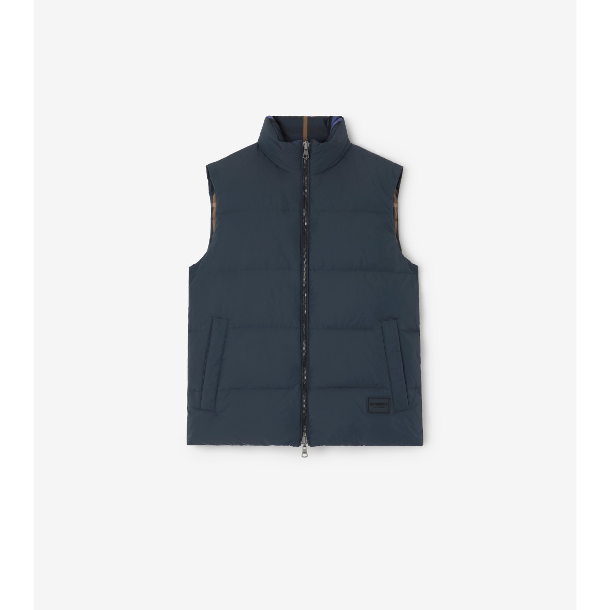  Check Reversible Puffer Gilet