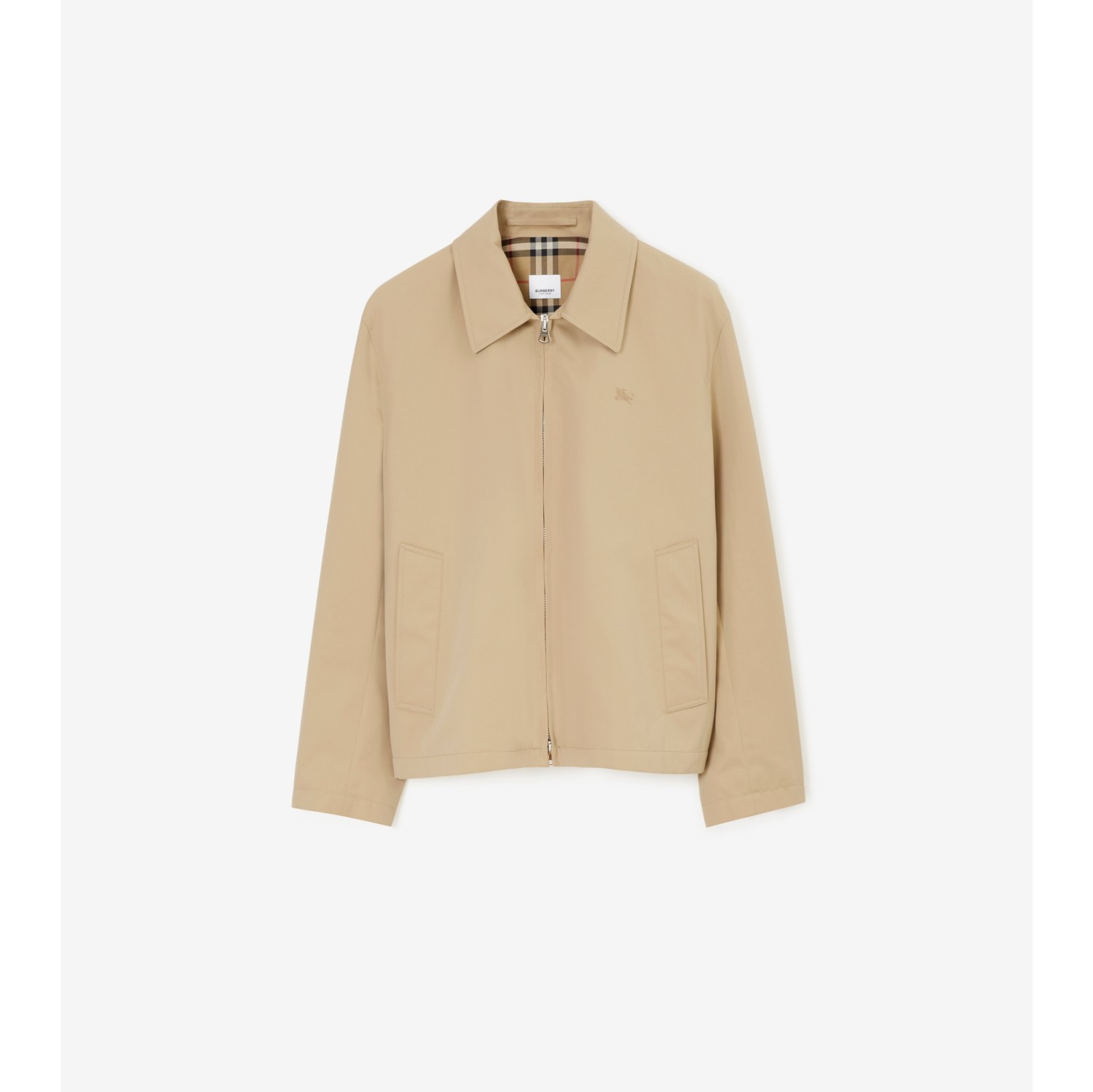 Jaqueta Harrington de gabardine