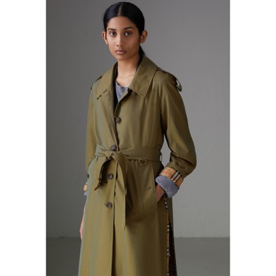 burberry olive trench coat