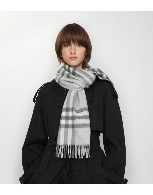 Check Cashmere Scarf