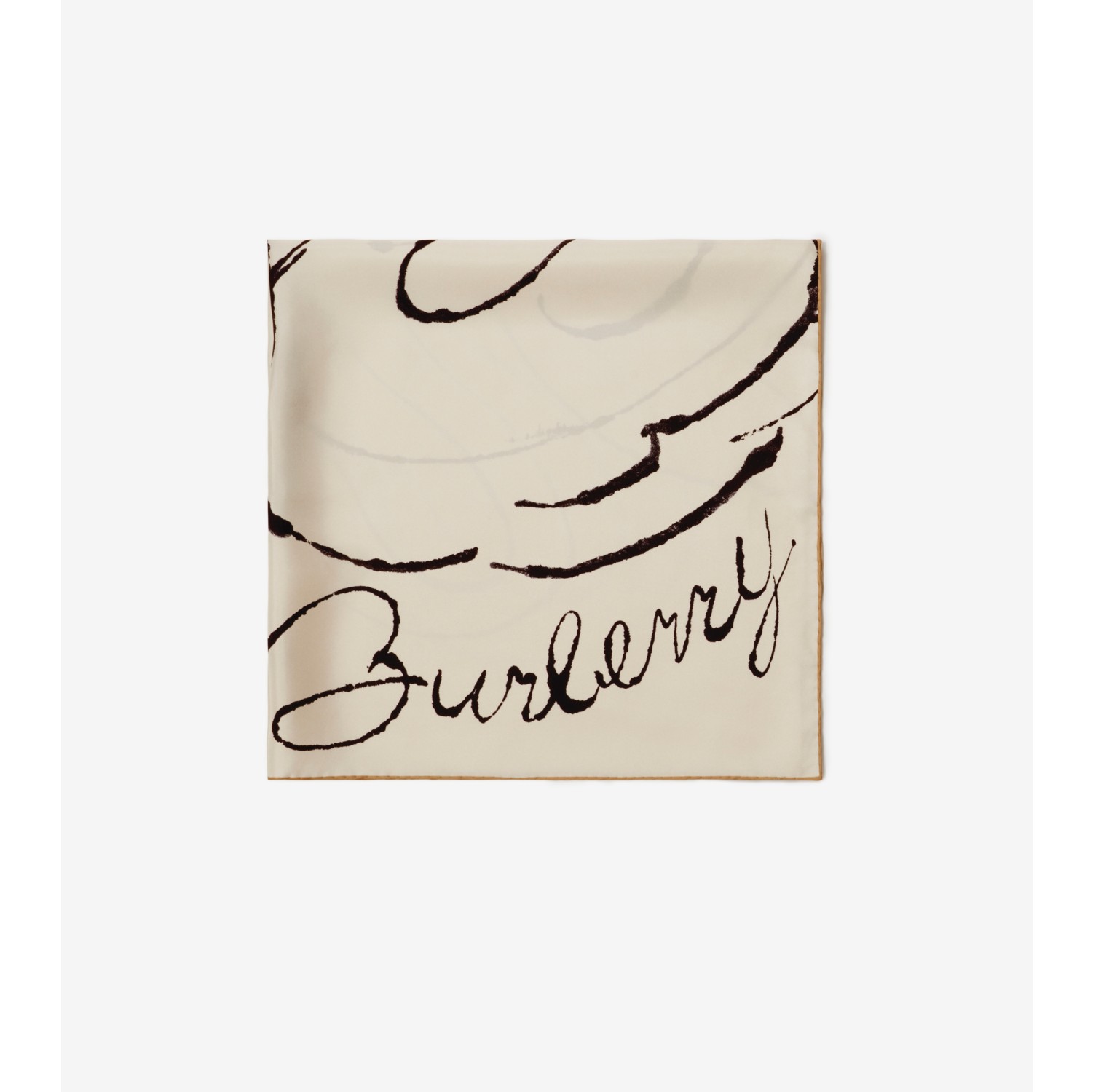 Swan Silk Scarf in Soap | Burberry® Official