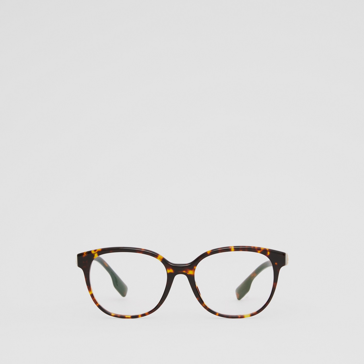 Runde Korrekturbrille mit Monogrammmotiv