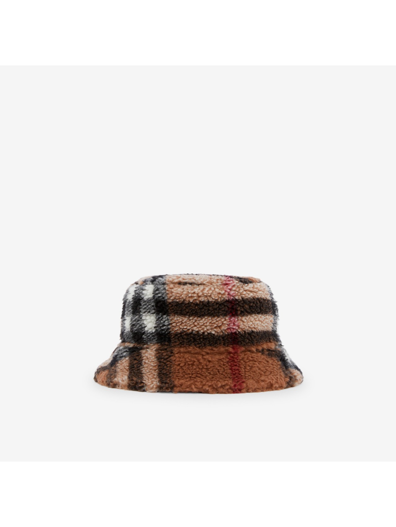 Exaggerated Check Cotton Bucket Hat in Archive Beige | Burberry