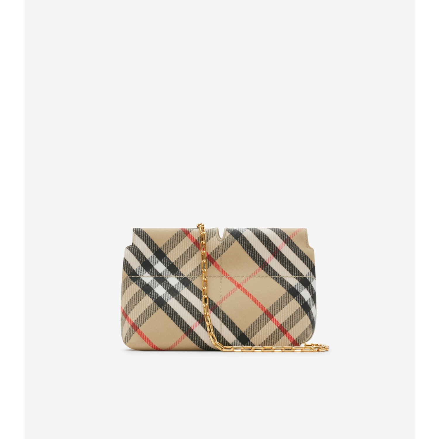 Snip Chain Clutch in Sand Women Burberry Official