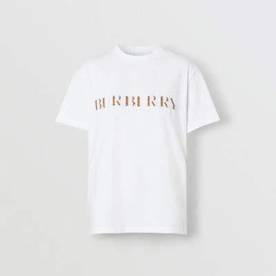 burberry check logo t shirt