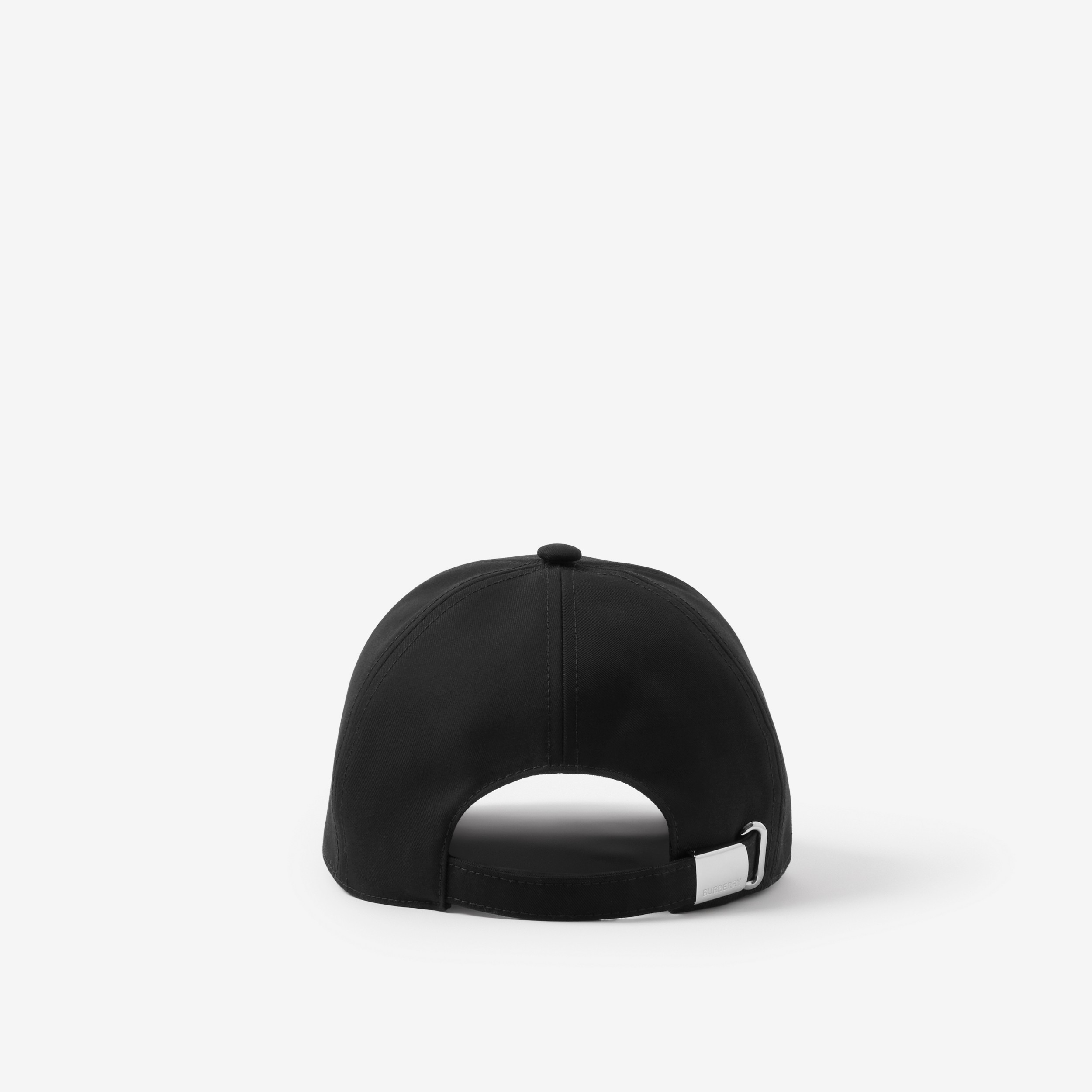 专属标识装饰棉质斜纹棒球帽 (黑色 / 白色) | Burberry® 博柏利官网 - 3
