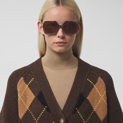 oversized square frame sunglasses