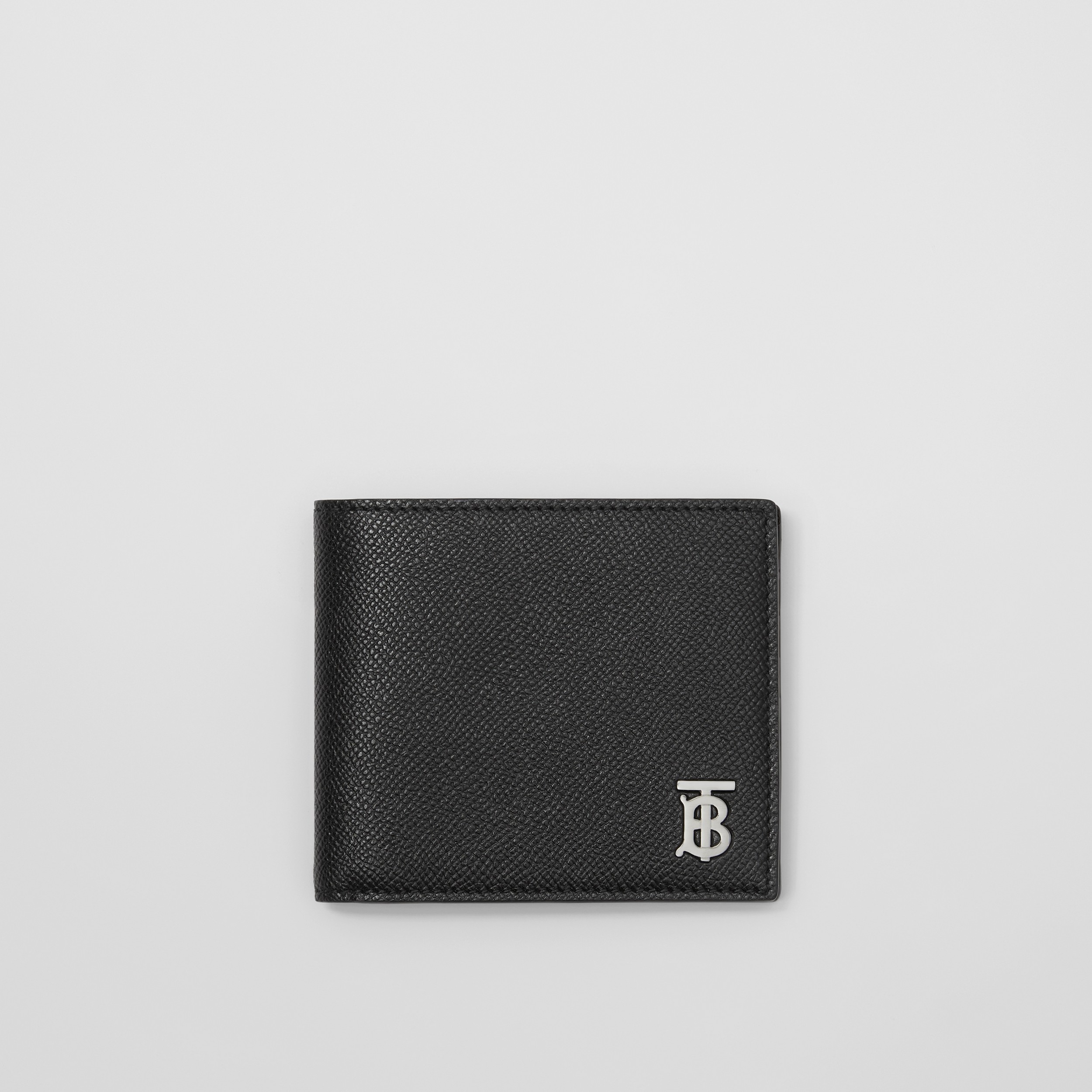 Grainy Leather TB Bifold Wallet in Black - Men | Burberry® Official - 1