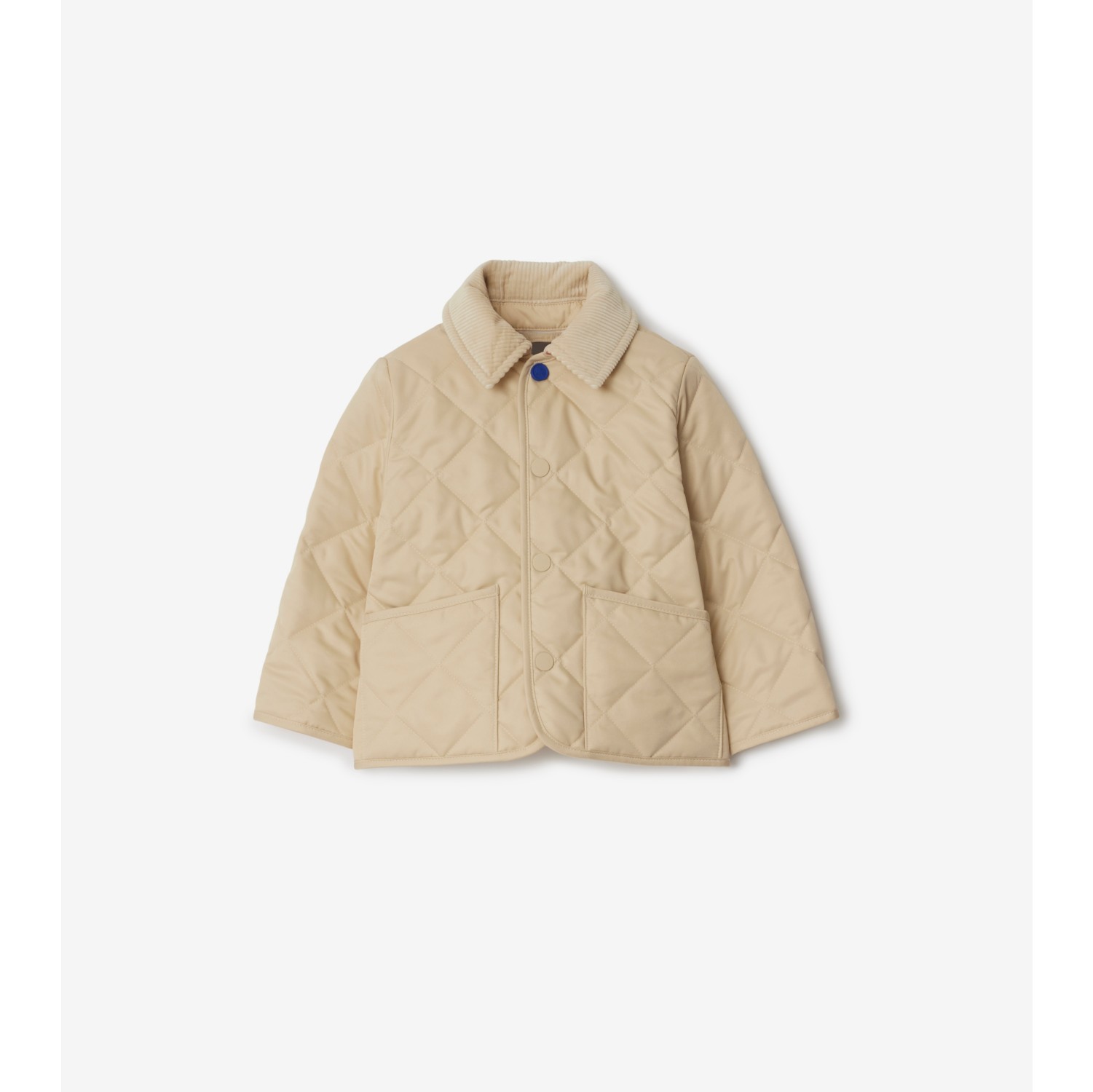 Quilted Barn Jacket in Pale stone Burberry Official