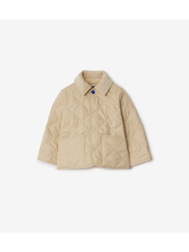 Quilted Barn Jacket in Apricot pink Burberry Official