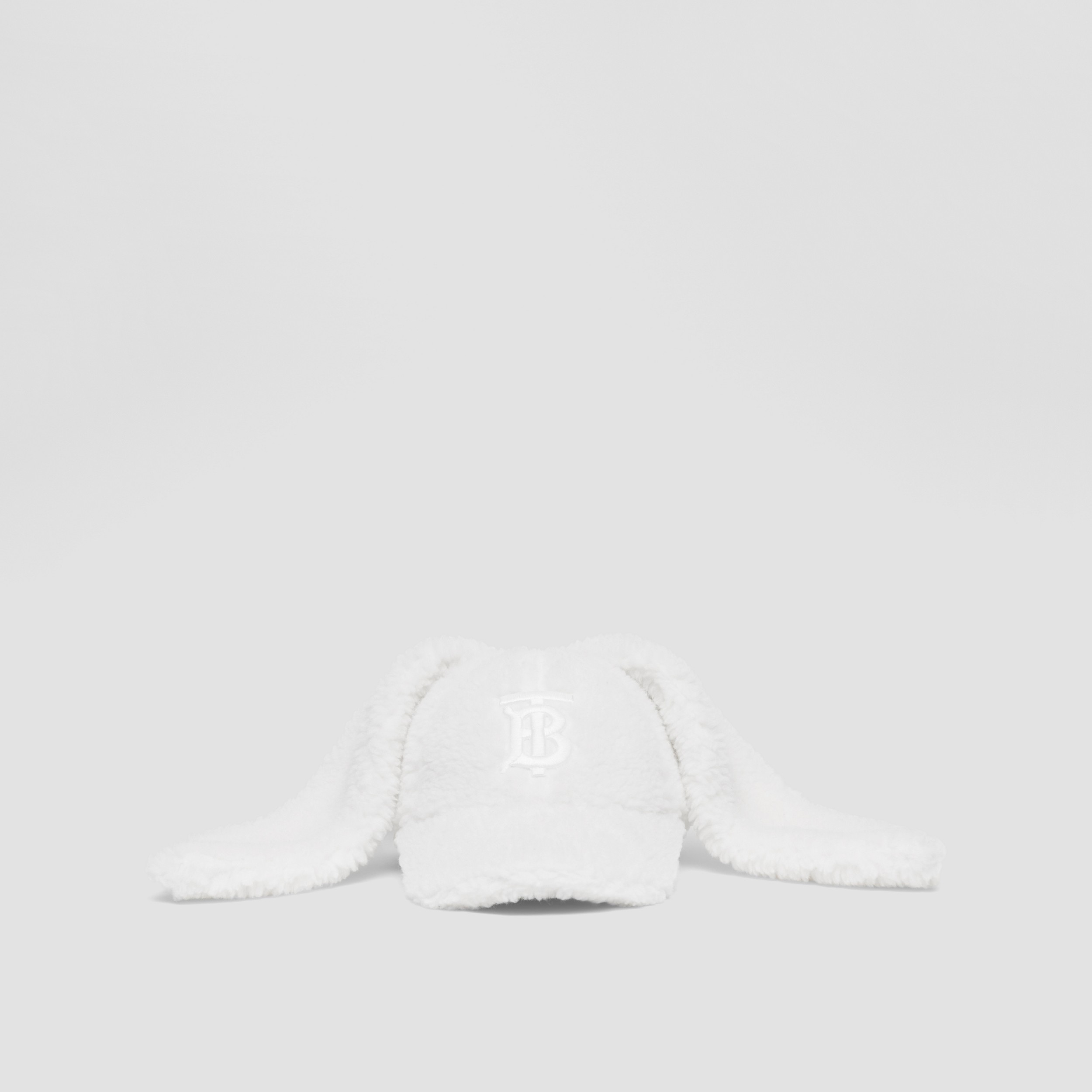 Berretto da baseball in pile con orecchie da coniglio (Bianco) | Sito ufficiale Burberry® - 1