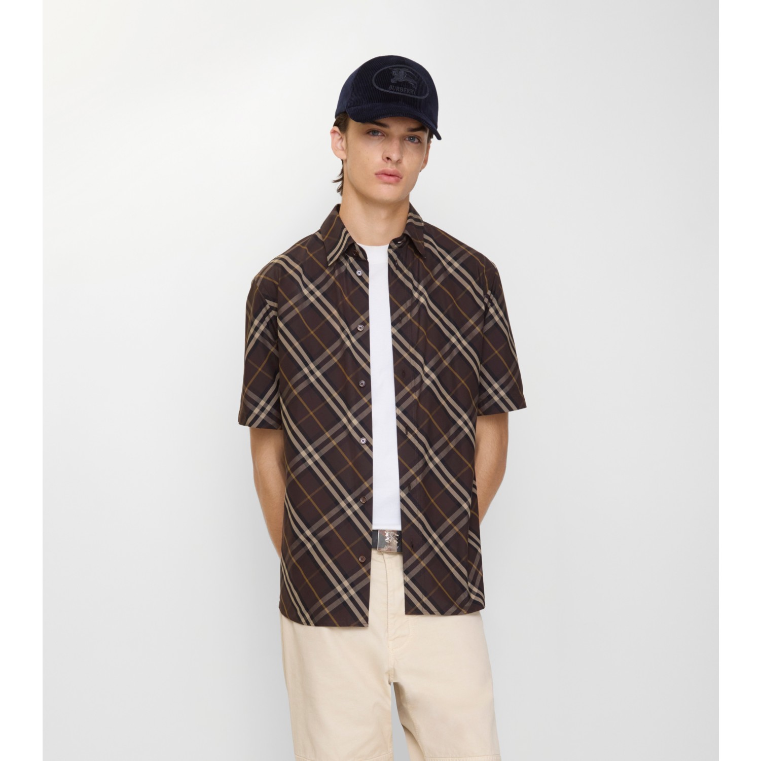 Relaxed Fit Check Cotton Shirt