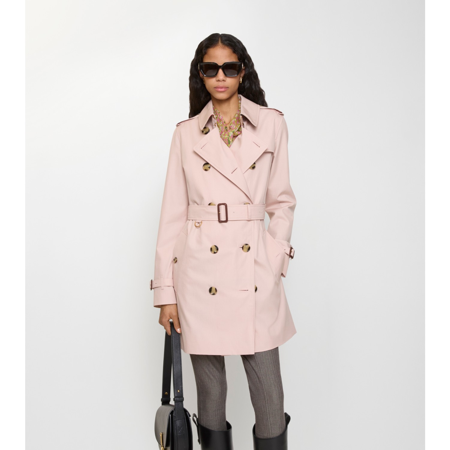 Kurzer Trenchcoat „Kensington“ aus Tropengabardine