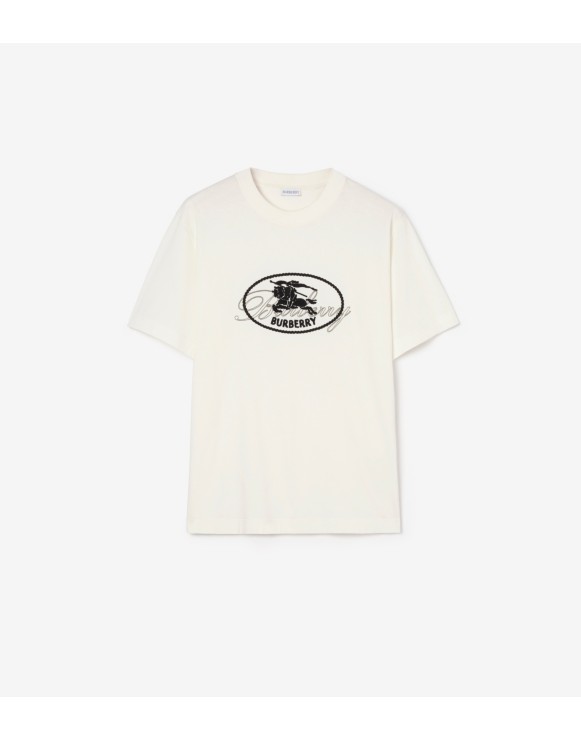 Knight Stamp Cotton T-shirt
