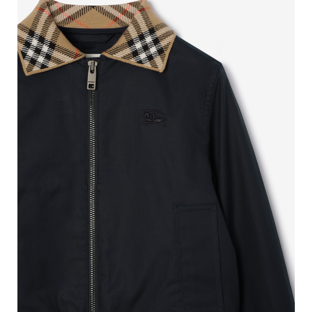  Check Cotton Hayfield Bomber Jacket