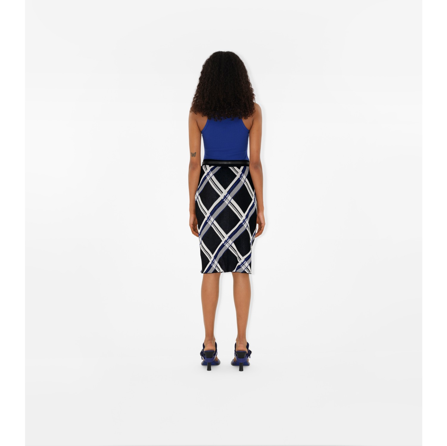 Burberry Burberry check-print silk dress