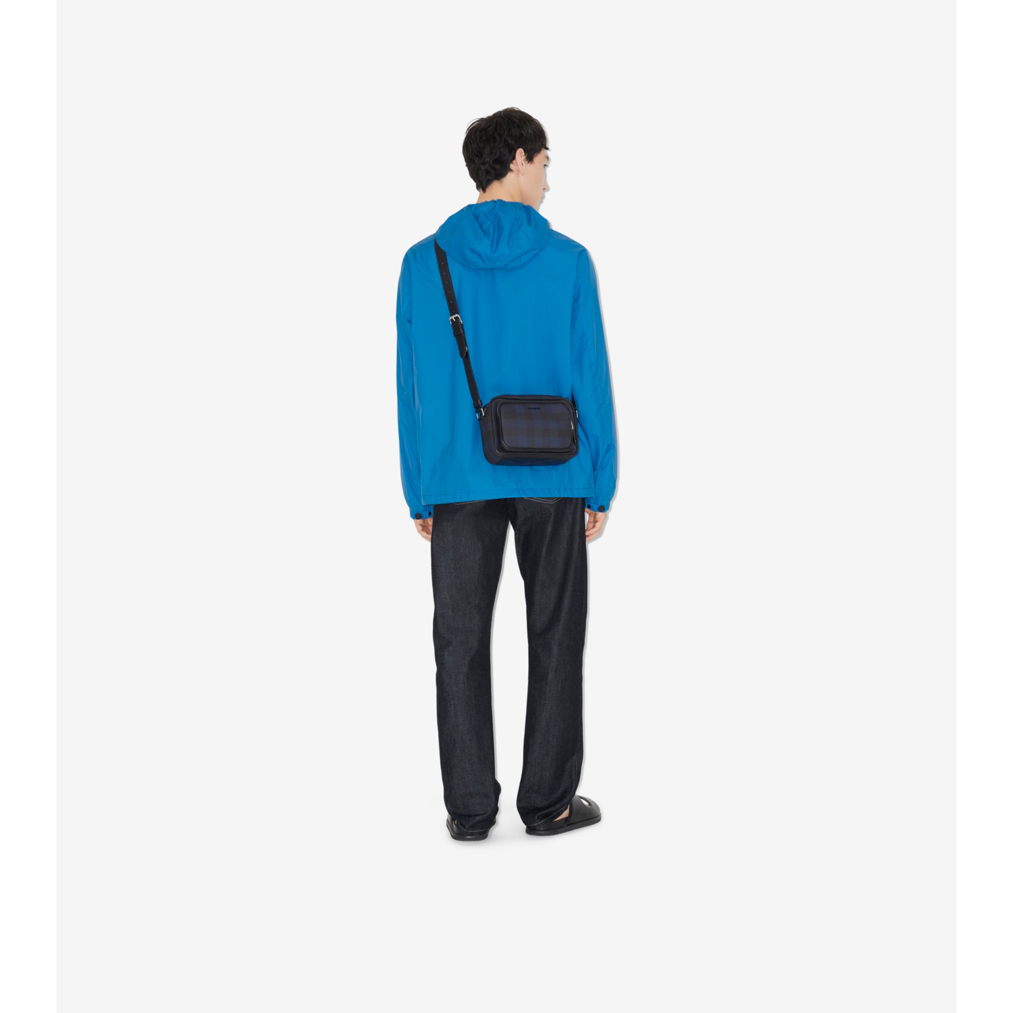 Paddy Bag in Navy Men Canvas Burberry Official