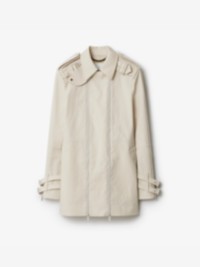 Chaqueta Burberry estilo trench coat en algodón encolado color Sail