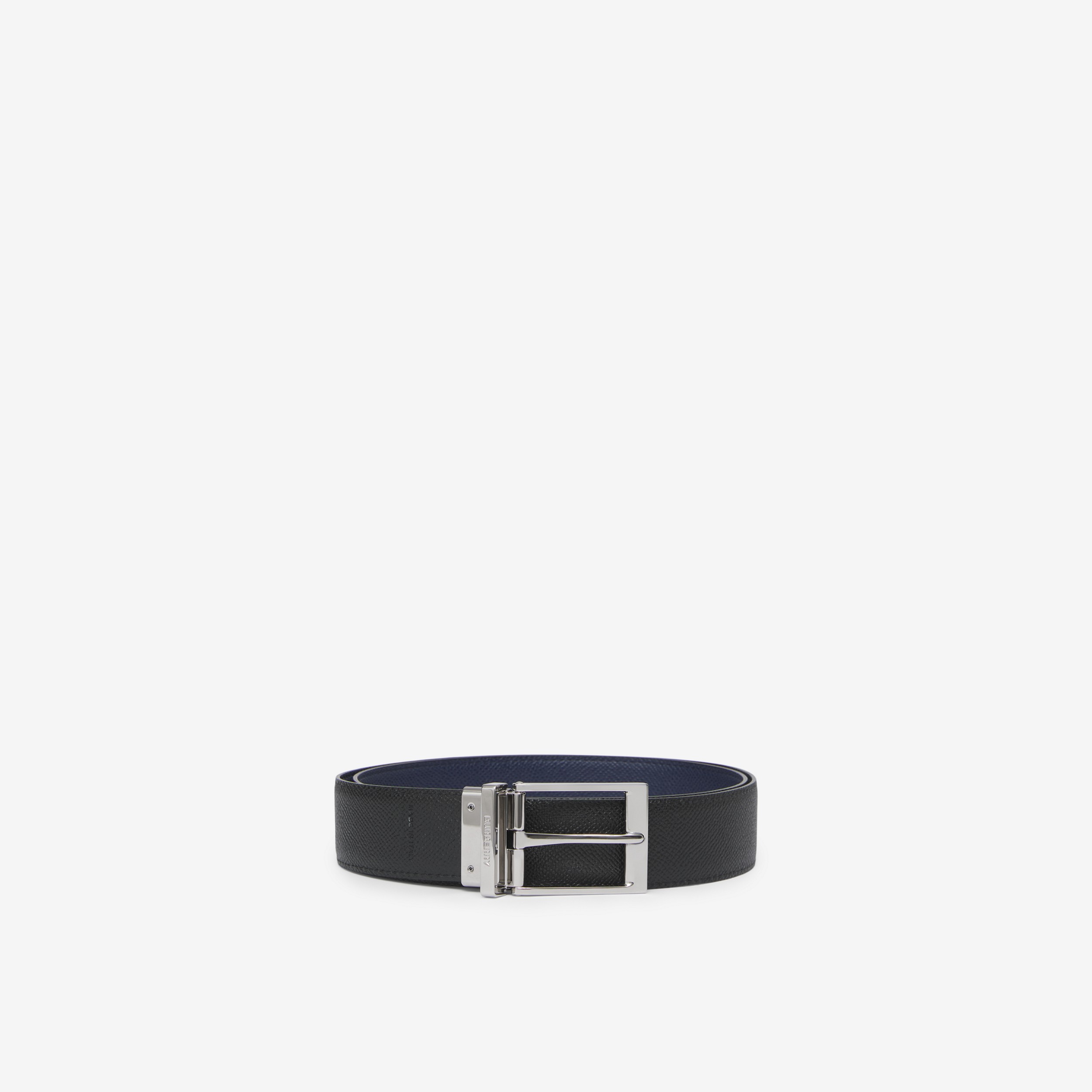 Cinturón reversible en piel granulada (Azul Marino/negro) - Hombre | Burberry® oficial - 4
