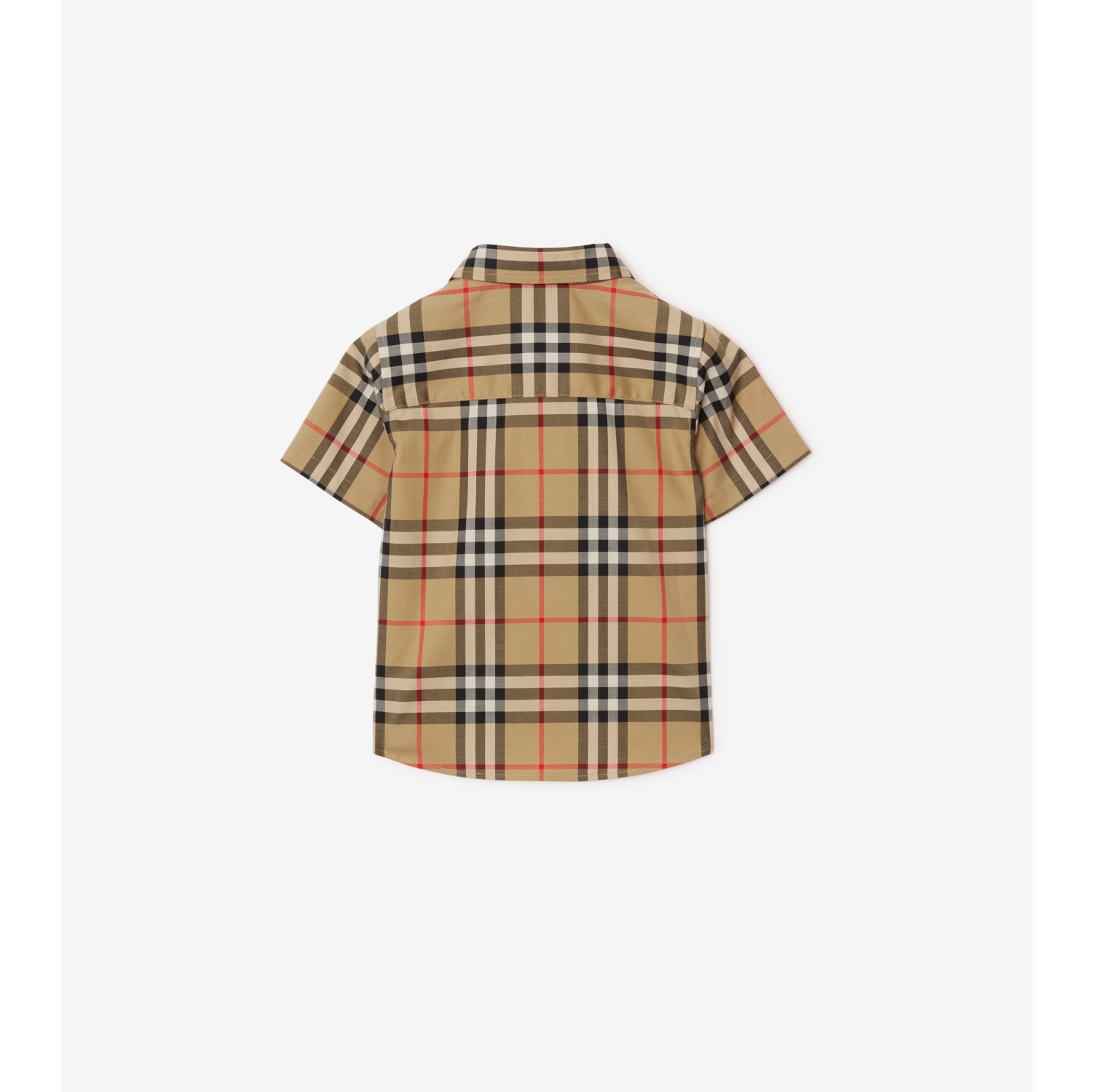 チェック ストレッチコットン シャツ (アーカイブベージュ) | Burberry®公式サイト