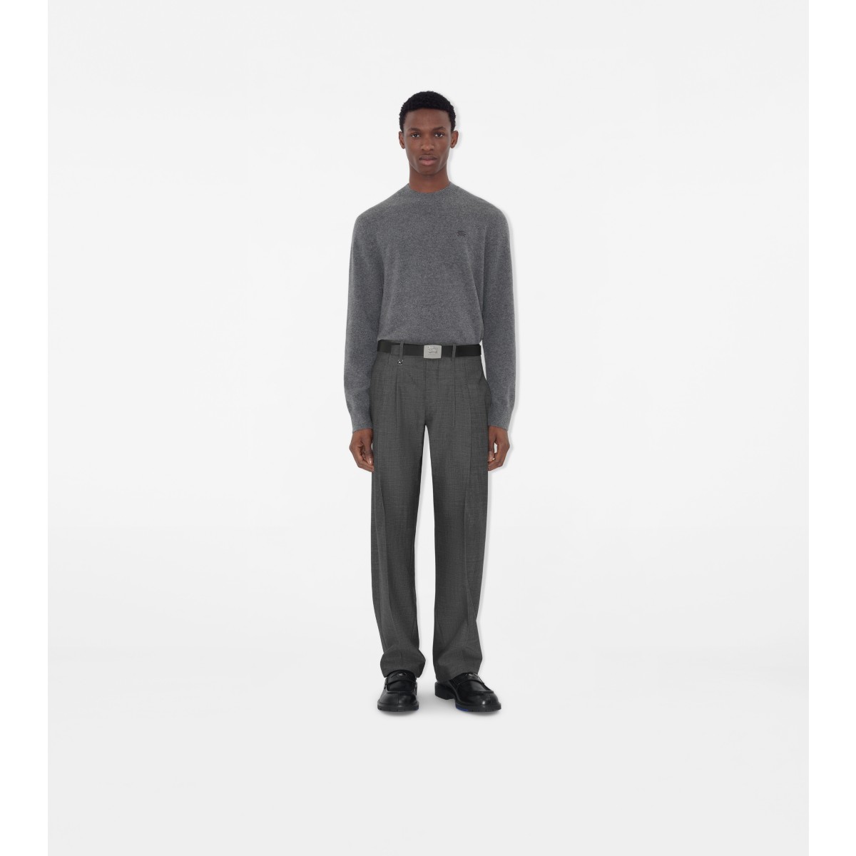  Check Cashmere Blend Sweater