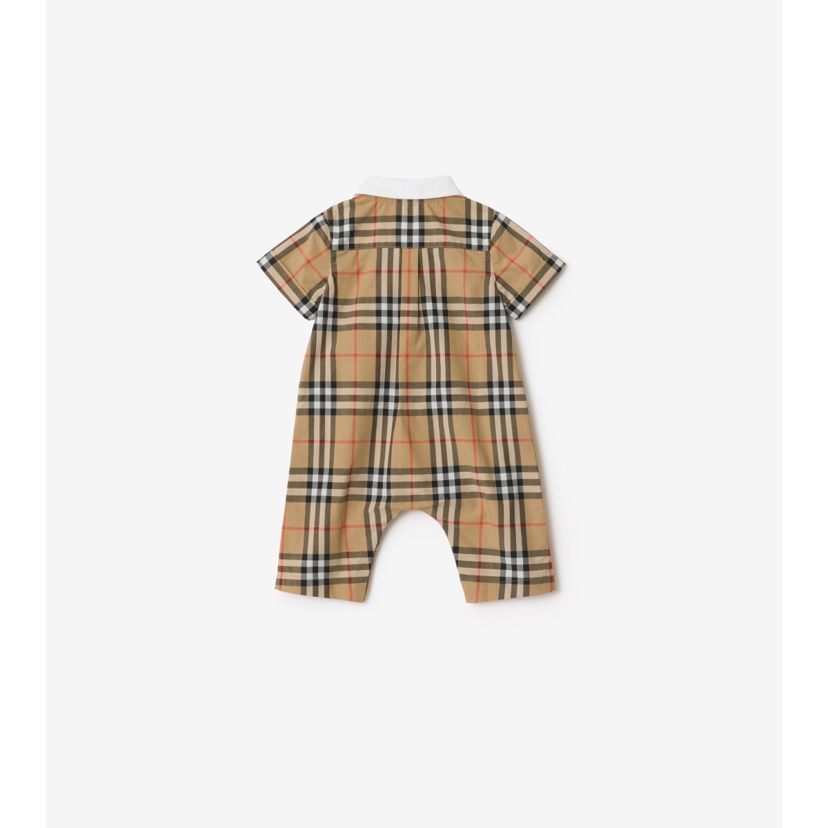  Check Cotton Playsuit