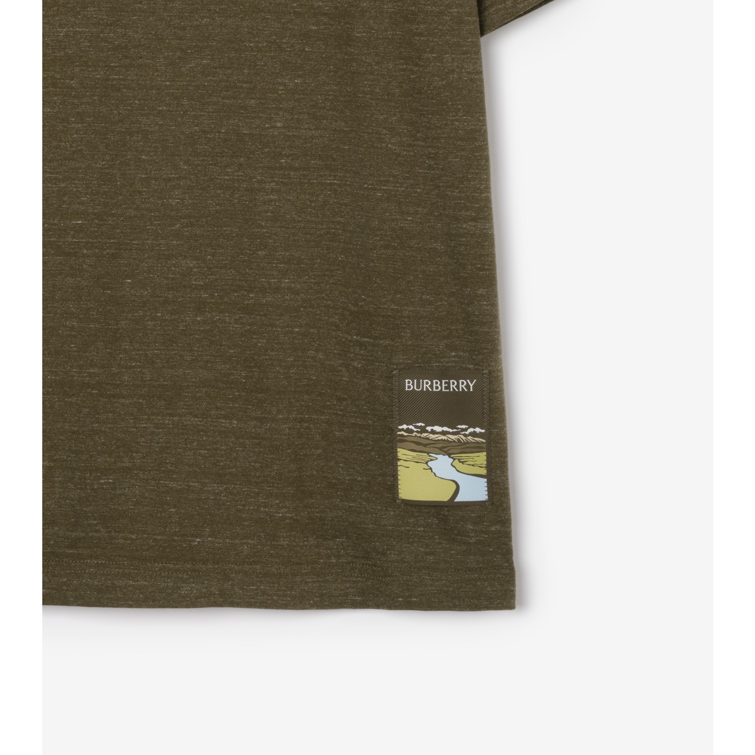 景观标签棉质 T 恤衫